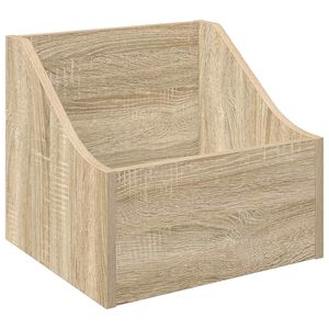 vidaXL LP ierakstu kaste Sonomas ozols 37 x 33 x 32 cm