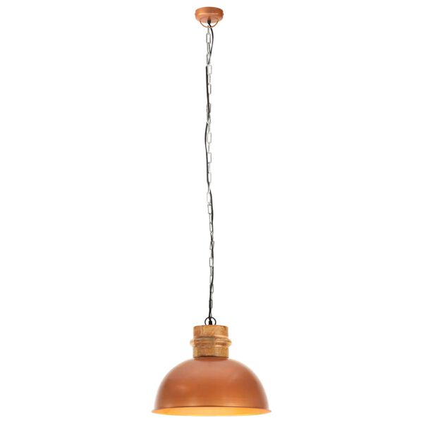 vidaXL griestu lampa, industriāls dizains, vara krāsā, 42 cm, E27