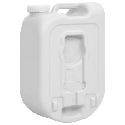 vidaXL pārnēsājama ūdens tvertne ar adapteri, 24 l, pelēka