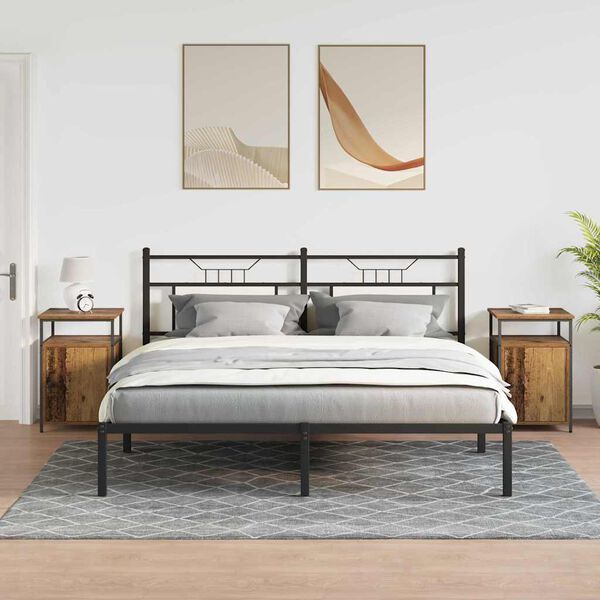 vidaXL Nakts skapītis Veca koka Inženierijas koks