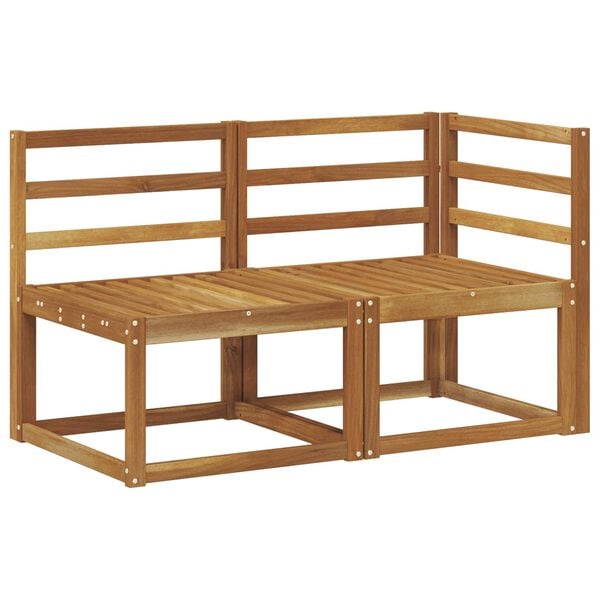 vidaXL Āra vidējais un stūrī eso&scaron;s dīvāns 2 Gabals Dabiska