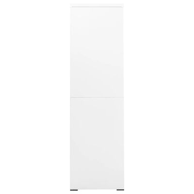 vidaXL failu skapis, balts, 90x46x164 cm, tērauds