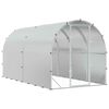 vidaXL Vistu kūts Sudraba 400 x 200 x 200 cm Cinkota tērauda