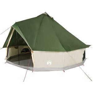 vidaXL ģimenes telts, tipi, 6 personām, zaļa, ūdensnecaurlaidīga