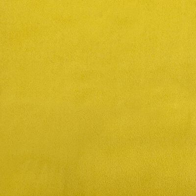 vidaXL L-formas dīvāngulta, dzeltens, 275x140x70 cm, samts