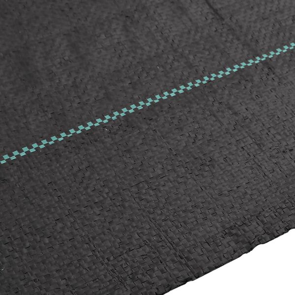 vidaXL augsnes pārsegs, melns, 1x150 m, PP