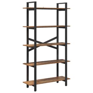 vidaXL Grāmatu plaukts 5 līmeņi 100 x 33,5 x 178 cm Inženierijas koks