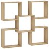 vidaXL Sienas plaukts Sonomas ozols 99,5 x 17 x 91 cm