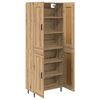 vidaXL Augstais skapītis 2 pcs Artisānā ozols 69,5 x 34 x 180 cm