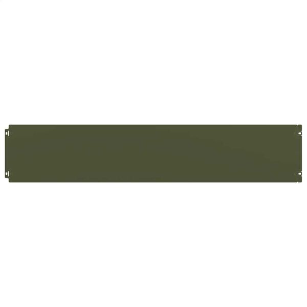 vidaXL zāliena apmales 10 gab Olive Green Auksti velmēts tērauds