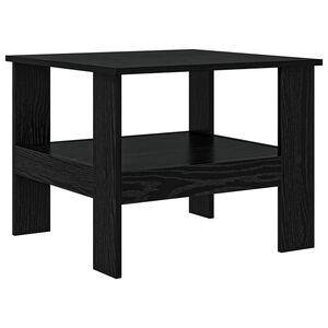 vidaXL Kafijas galdiņ&scaron; Melns ozolkoks 57 x 55 x 45 cm
