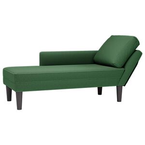 vidaXL zvilnis ar spilvenu, tum&scaron;i zaļ&scaron;, velveta audums