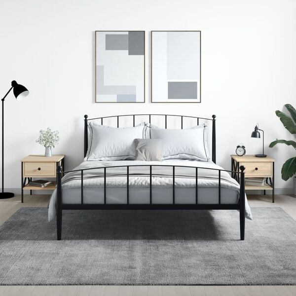 vidaXL naktsgaldiņi, 2 gab., ozolkoka, 40x42x45 cm, inženierijas koks