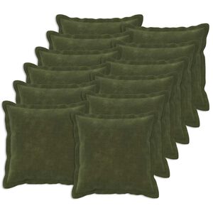 vidaXL Spilvenu pārvalks 12 gab. HOUTEN Zaļa 40 x 40 cm