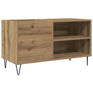 vidaXL ierakstu skapītis, koka krāsa, 84,5x38x48 cm, inženierijas koks