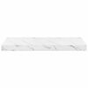 vidaXL Sienas plaukts 4 pcs Balts marmors 50 x 23 x 4 cm