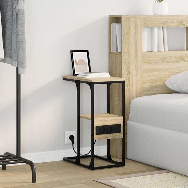 vidaXL Nakts skapītis ar atvilktni Sonomas ozola 41.5 x 26 x 60.5 cm