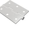 vidaXL Eņģe 2 pcs Sudraba 50 x 38 x 1,3 mm Tērauds