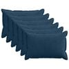 vidaXL Spilvenu pārvalks 6 gab. HOUTEN Tums zils 30 x 50 cm kordurojs