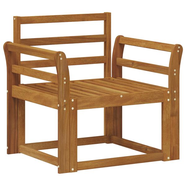 vidaXL Āra dīvāns Cietā akācijas koks Dabiska