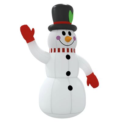 vidaXL piepūšams sniegavīrs, LED, 120 cm