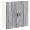 vidaXL Sienas skapis LUCCA Pelēks Sonoma ozols 80 x 31 x 80 cm