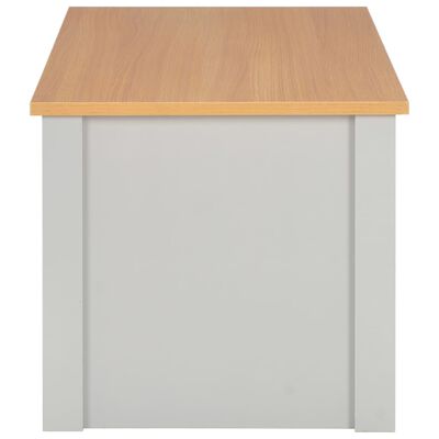 vidaXL kafijas galdiņš, pelēks, 105x47x42 cm