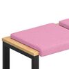 vidaXL Solspilvens 2 pcs Audums Rozā Dziļums 35 cm