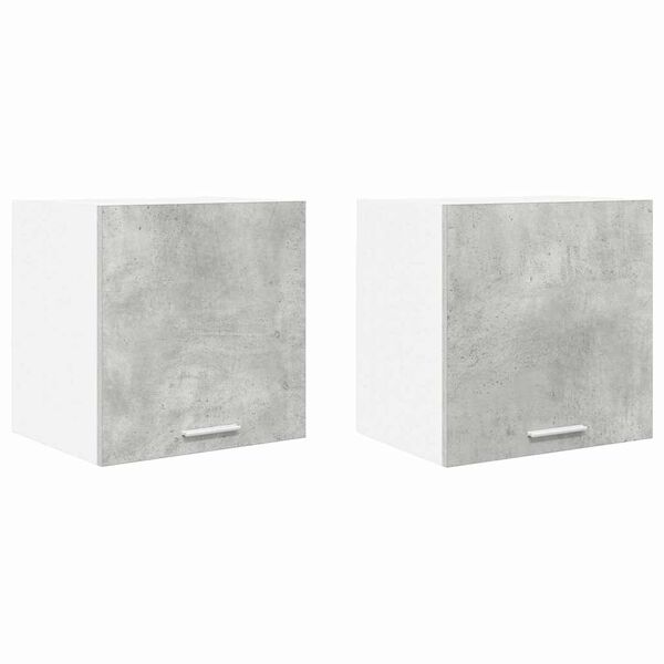 vidaXL Piekarams skapītis 2 pcs Betona pelēks un balts 40 x 31 x 40 cm