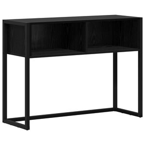 vidaXL Papildu galdiņ&scaron; Melns ozolkoks 100 x 36 x 75 cm