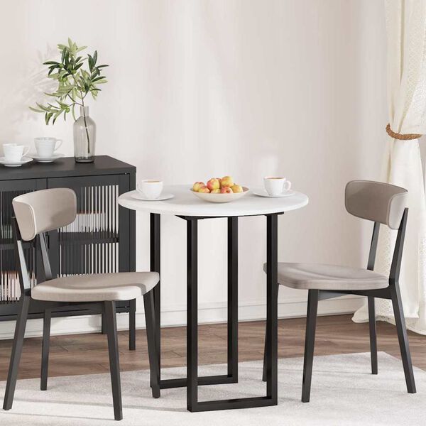 vidaXL Galda virsma Balts 70 x 70 x 1,5 cm Inženierijas koks