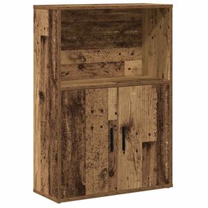 vidaXL grāmatu plaukts, veca koka, 60x24x85 cm, inženierijas koks