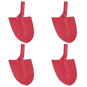 vidaXL Lāpstas Galva 4 pcs Sarkana 39,5 x 27,5 cm