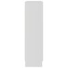 vidaXL grāmatu skapis, balts, 82,5x30,5x115 cm, inženierijas koks