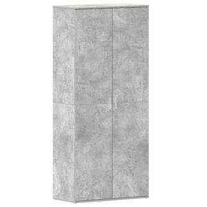 vidaXL Apavu skapis 80 x 39 x 178 cm Inženierijas koks Betona pelēks
