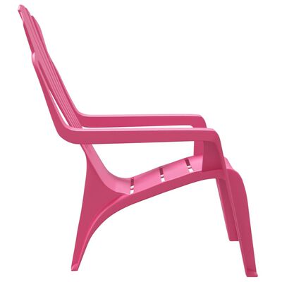 vidaXL dārza krēsli bērniem, 2 gab., rozā, 37x34x44 cm, PP