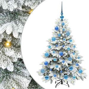 vidaXL Mākslīgā Ziemassvētku eglīte su 150 LED Balts 120 cm PE un PVC