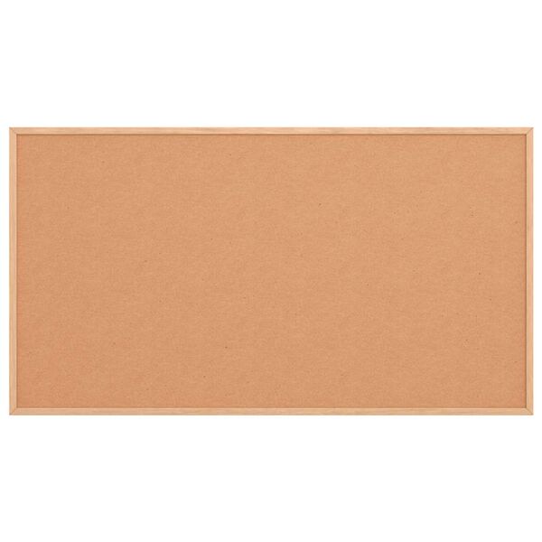 vidaXL korķa dēlis ar masīvkoka rāmi, 100x55 cm