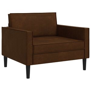 vidaXL XL atpūtas krēsls Brūna Mākslīgā zam&scaron;ādas āda