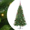 vidaXL Ziemassvētku eglīte su 150 LED ar statīvu Zaļa 150 cm PE