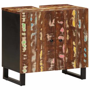 vidaXL izlietnes skapis, 62x33x58 cm, pārstrādāts un inženierijas koks