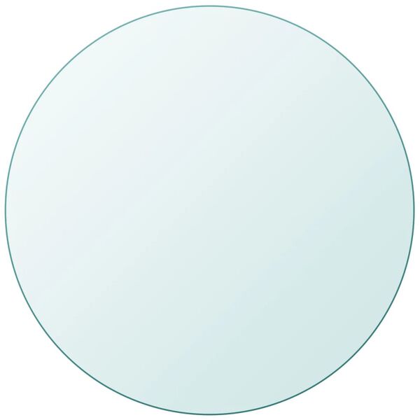 vidaXL galda virsma, 700 mm, apaļa, rūdīts stikls