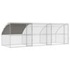 vidaXL Vistu būris ar 3 durvīm 3 gab. Sudraba 600x200x200cm