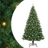 vidaXL Ziemassvētku eglīte ar LED gaismām 180 cm 300 LED Silti balts