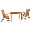 vidaXL Garden Dining Set Dabiska Cietā akācijas koks