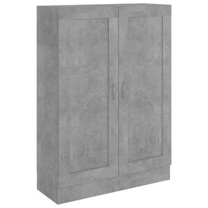vidaXL grāmatu skapis betona pelēks 82,5x30,5x115 cm inženierijas koks