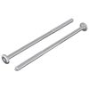 vidaXL Skrūve 2 gab. Sudraba M6 x 120 mm Tērauds