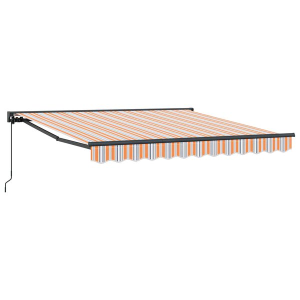 vidaXL Izvelkams jumtiņ&scaron; Zila un oranža 300 x 250 cm
