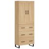 vidaXL augstais skapis, ozolkoka, 69,5x34x180 cm, inženierijas koks