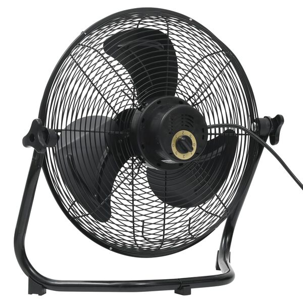 vidaXL grīdas ventilators ar 3 ātrumiem, 40 cm, 42,5 W, melns